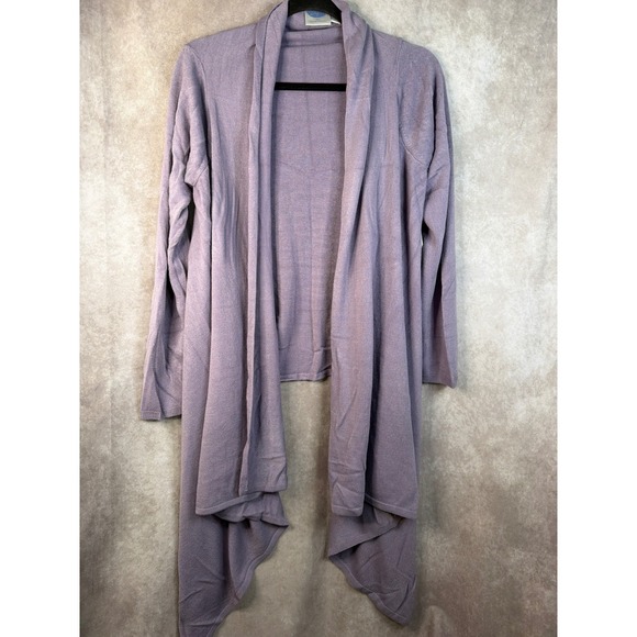 DG2 by Diane Gilman Sweaters - NWT DG2 by Diane Gilman Lavender Waterfall Cardigan Sweater‎ Women's Size L